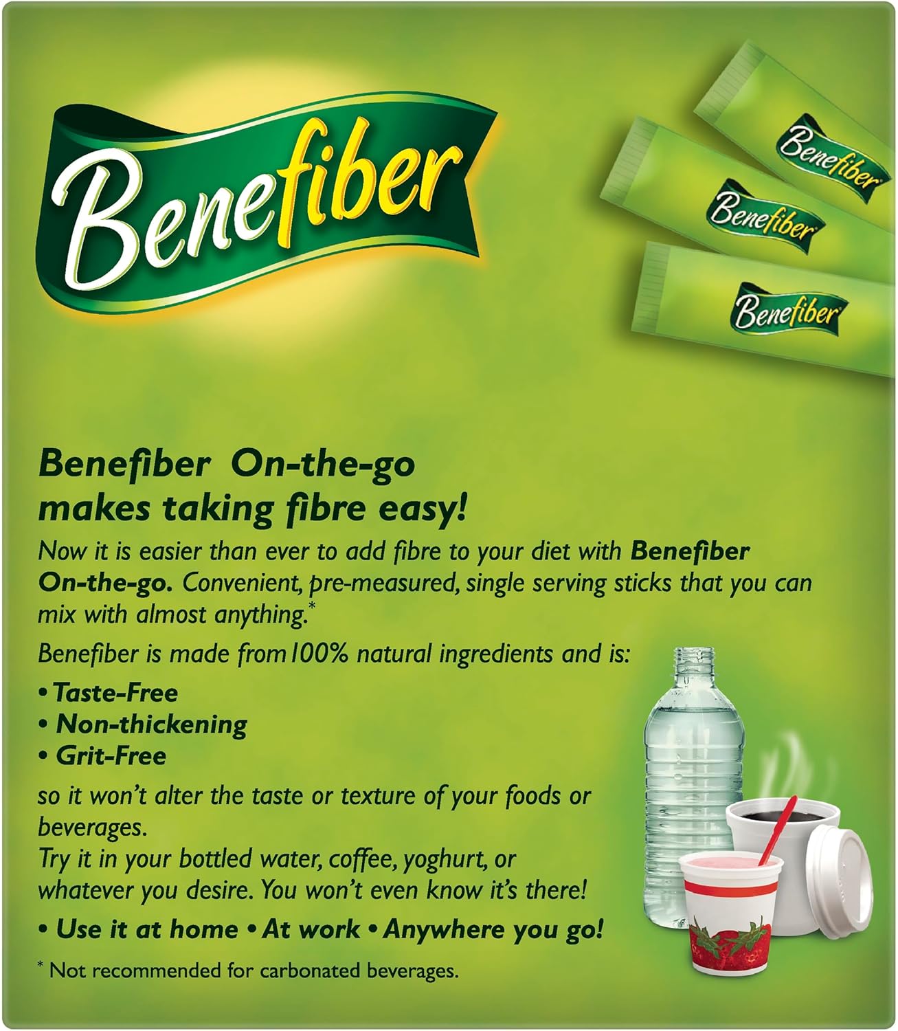Benefiber Natural Fibre Supplement On-The-Go Stick 28 Pack